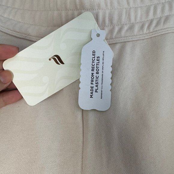 Fabletics Cream Eco-Conscious Slim Sweatpants - NEW - Picture 10 of 13